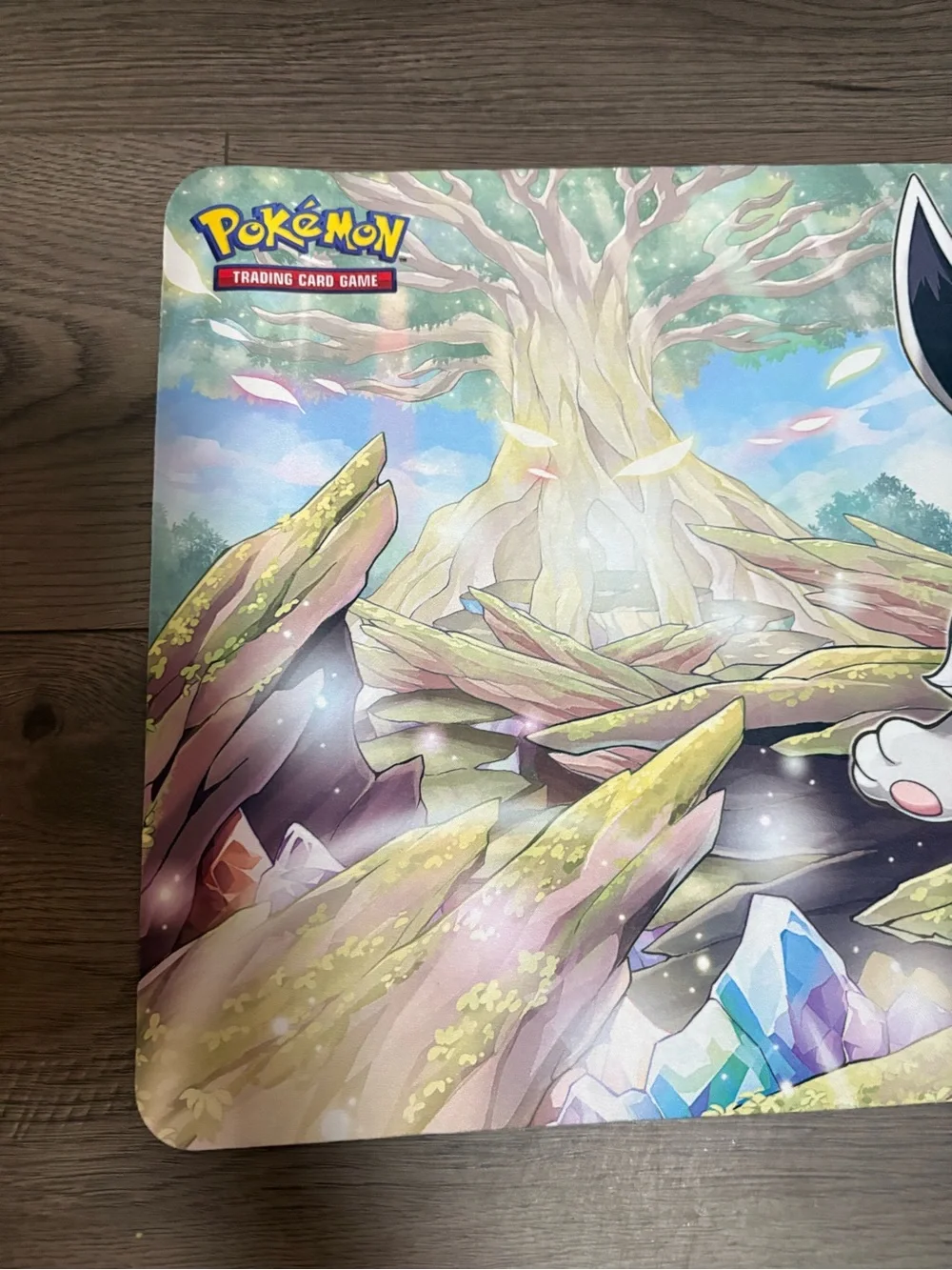 Pokemon GO Eevee Playmat Radiant/Shiny Eevee Standard Size Trading Card Game
